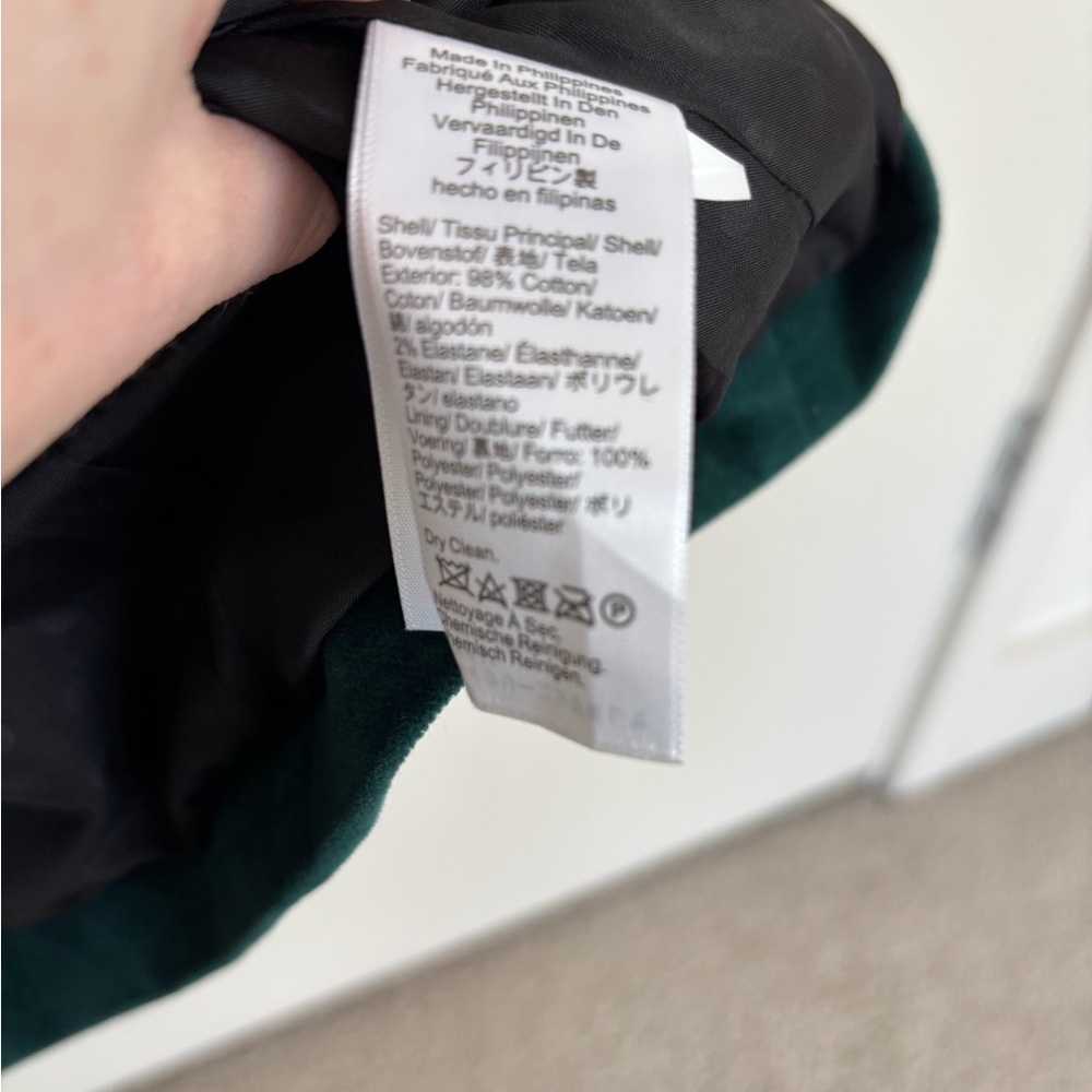 J. Crew Women's Emerald Velvet Blazer - Picture 3 of 4